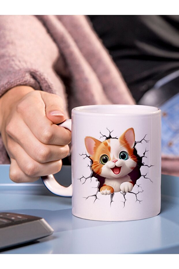 كوب بطبعة قطة - 1