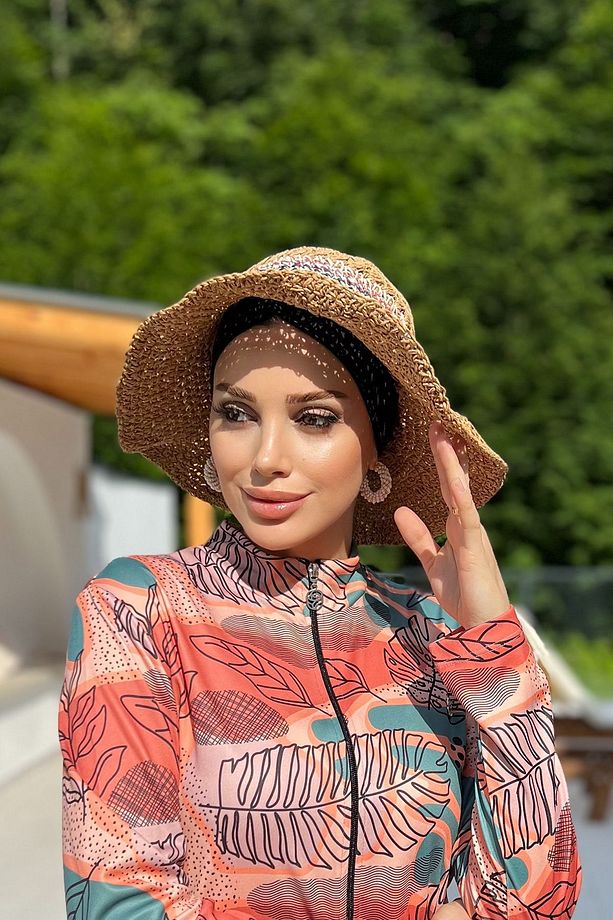 El Örgü Hasır Şapka RŞ-85 Camel - 4