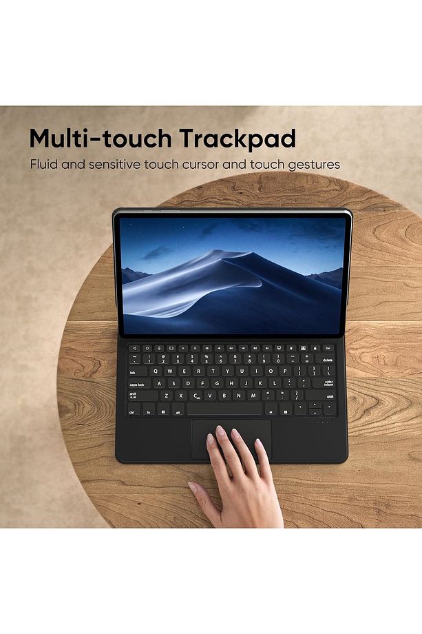 Samsung Galaxy Tab S7 Fe S8 Plus 12.4" Uyumlu Magic Keyboard Touchpad Rgb Işıklı Klavyeli Kılıf T733 - 2