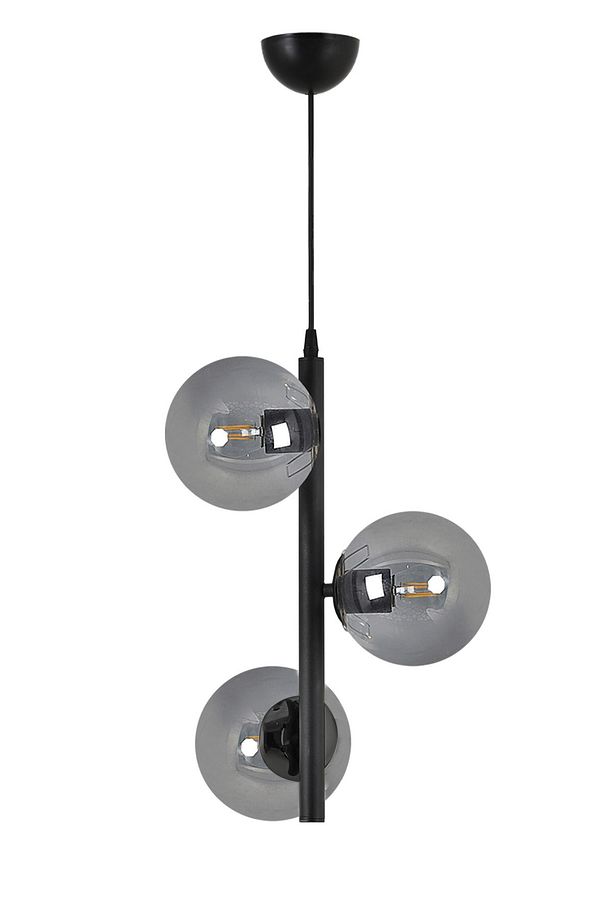 Salkım 3'lü Siyah Modern Avize - 3