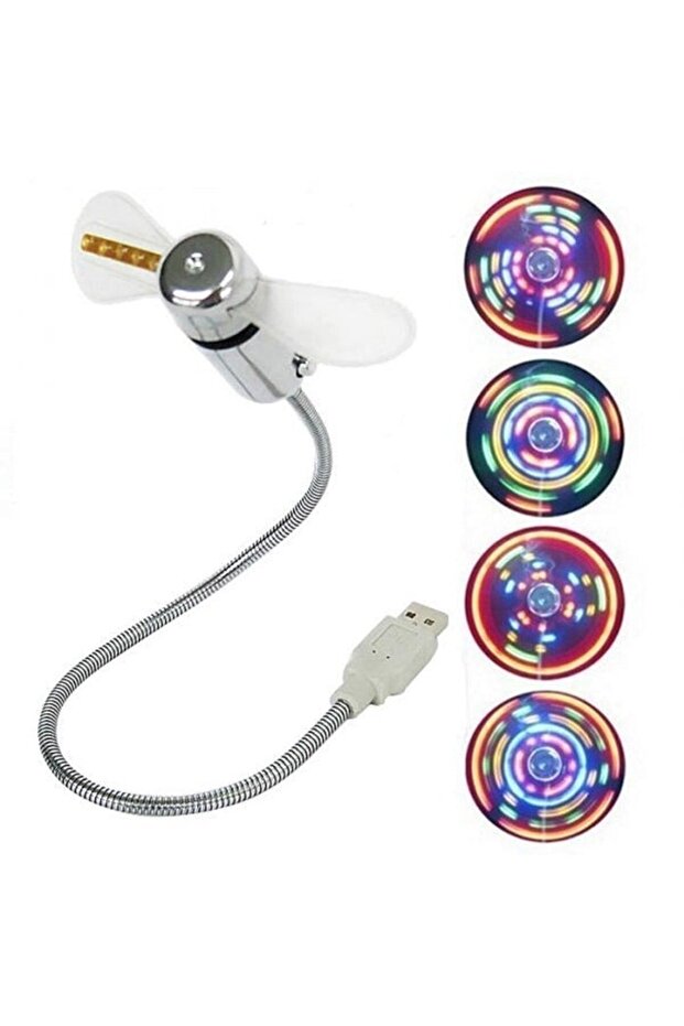 Siyah Kıvrılabilir Taşınabilir Usb Fan Vantilatör
