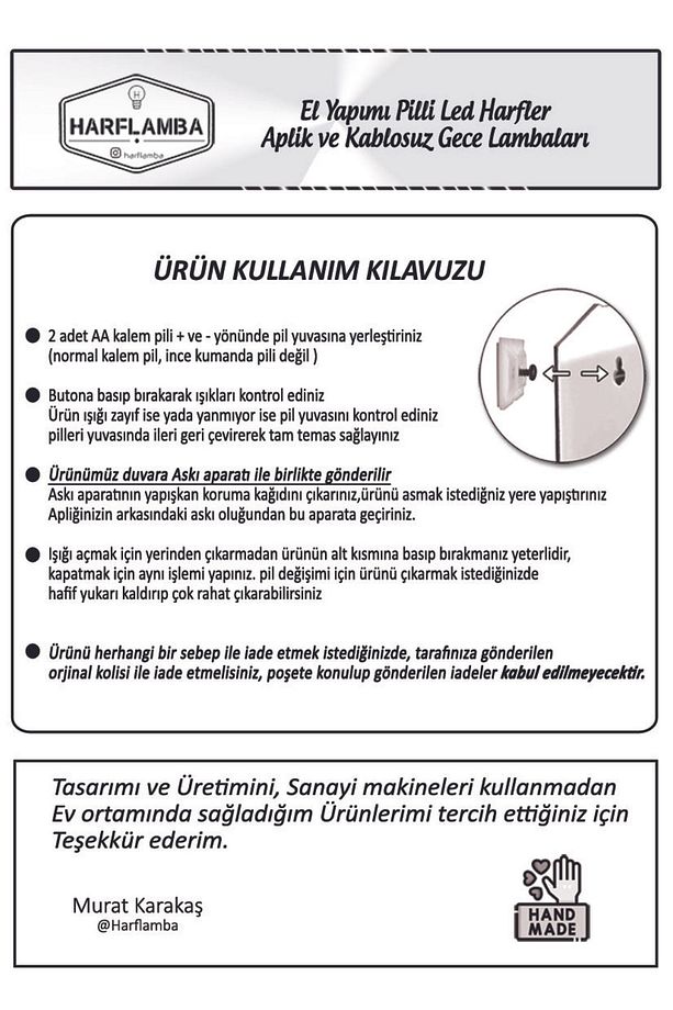 Slim Kablosuz Pilli Aplik (2 ADET) -gece Lambası-led Aydınlatma - 8