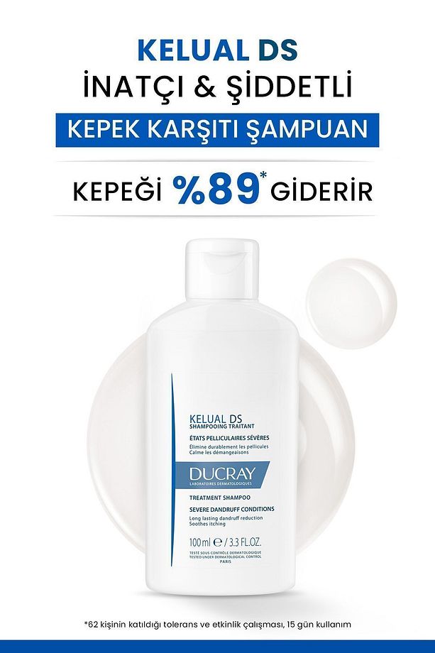 KELUAL DS SHAMPOO STUBBORN AND SEVERE ANTİ-DANDRUFF SHAMPOO 100ML DEMBA4752 - 2