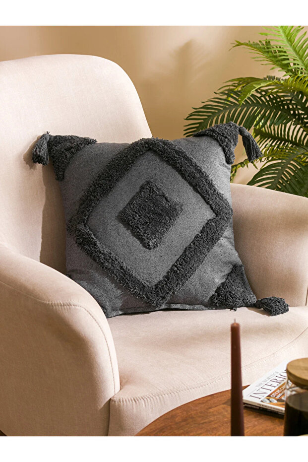 LCW HOME غطاء وسادة معنقدة مقاس 45x45 سم