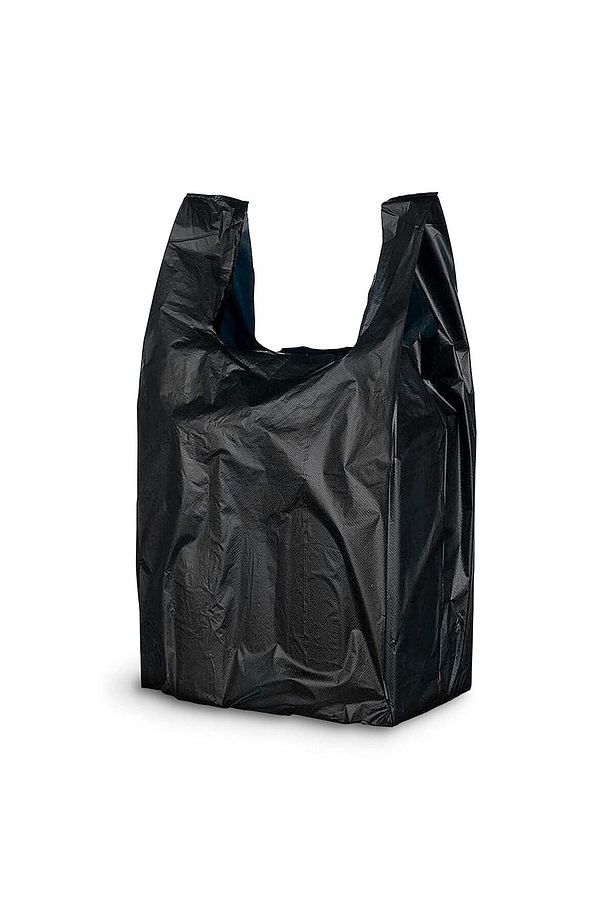 Kalın Siyah Poşet Orta Boy 5 Kg Hışır Atlet Poşet Market Manav Poşeti Çöp Poşeti - 4