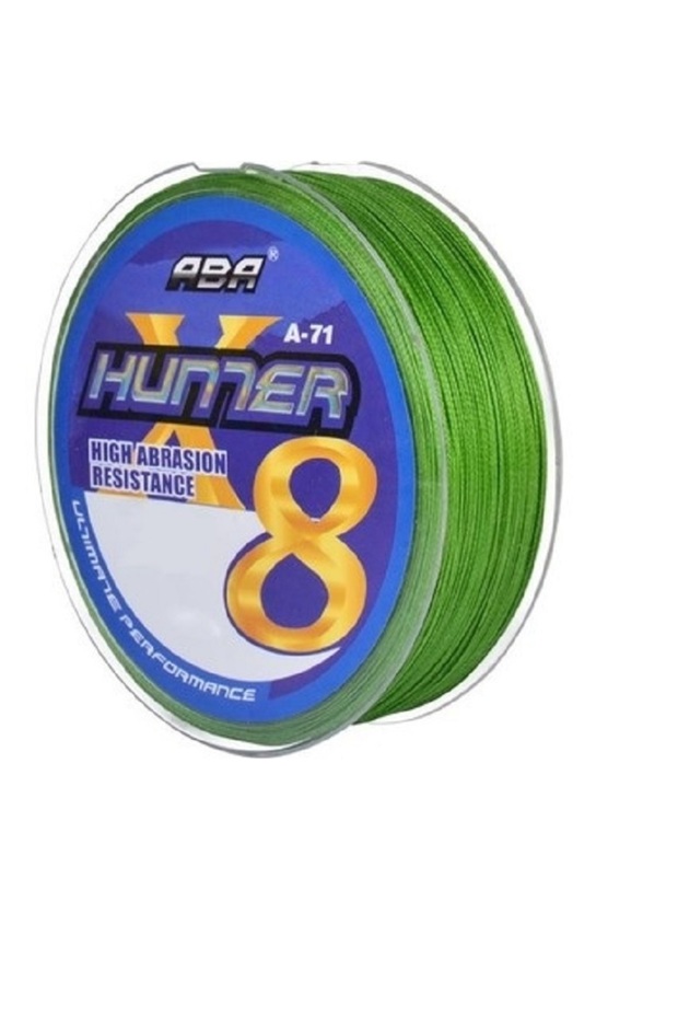 Aba Hunter X8 - 150 Meters 8 Ply Braided Fishing Line - Green Color
