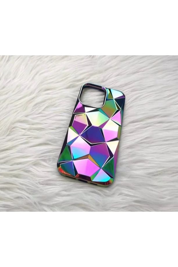 iPhone 13  & iPhone 14 Uyumlu Elite Baklava Dilimli Hologram Kılıf, Silikon Kılıf - 3