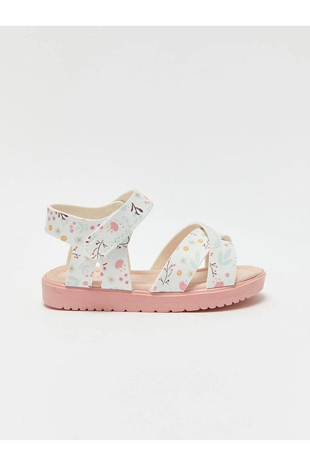 LCW STEPS Cırt Cırtlı Baskılı Kız Bebek Sandalet - 4