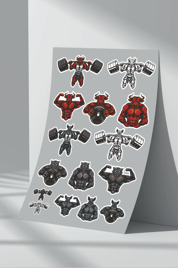 Fitness Gym Sticker Set (2)