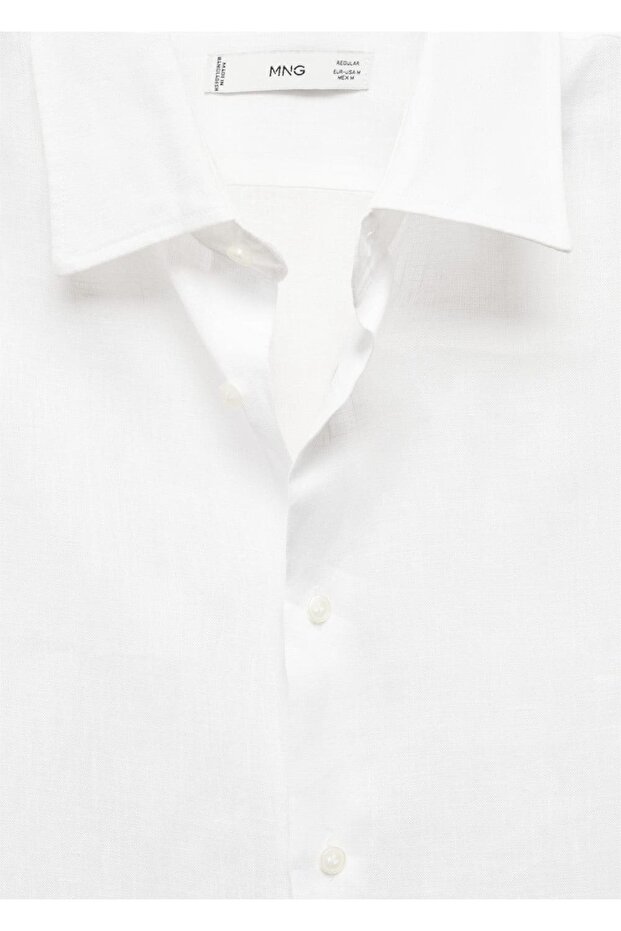 Hemd mit normaler Passform, 100 % Leinen - 6
