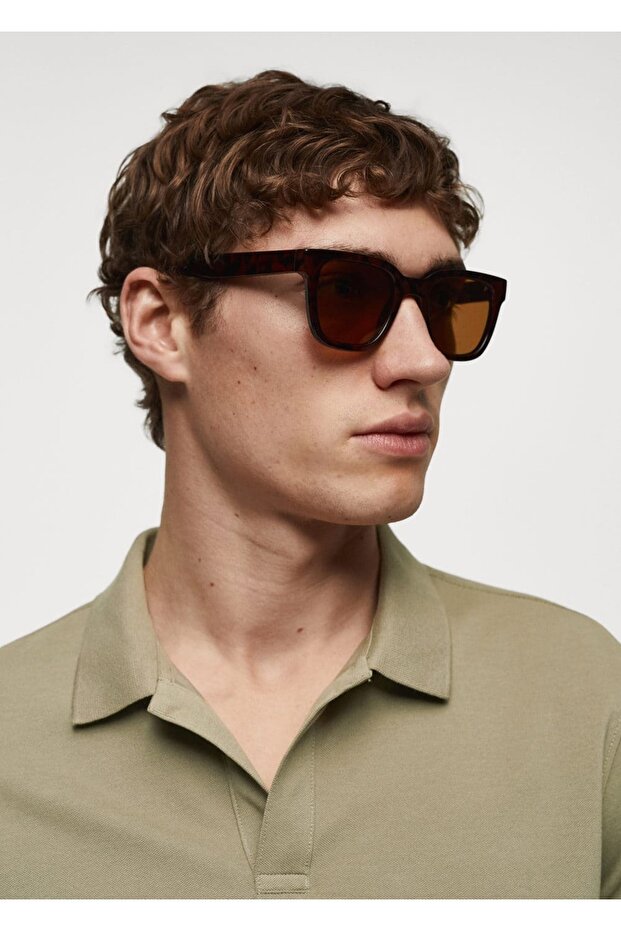 Pamuklu pike polo gömlek - 5