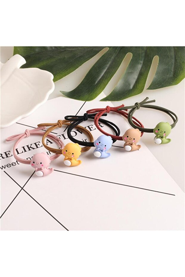 So Much Double Elastic Cute Rubber Buckle Set of 5