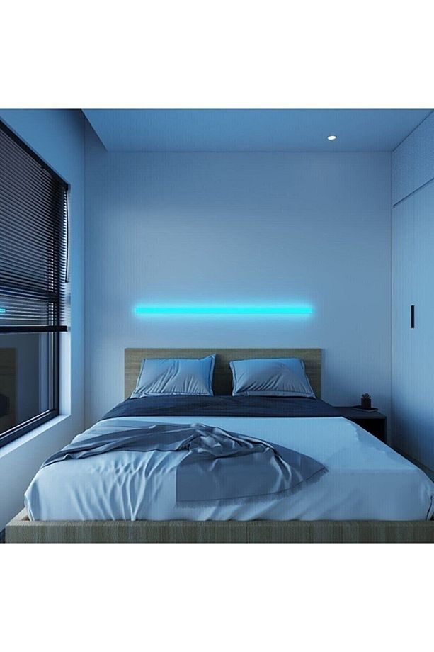 Uzaktan Led Abajur Aplik Gece Lambası Rgb Lambader - 3