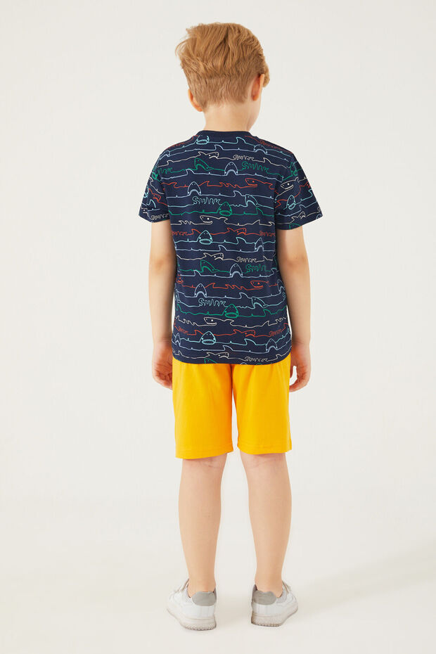 Ролойпой Шарк Паттерн Лациверт Чоловічий Дитячий Бермуди - 5