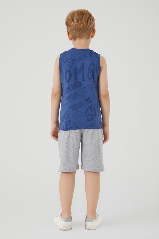 بدلة برمودا زرقاء للأولاد من روليبولي - 5