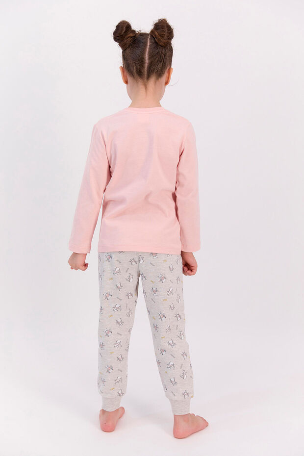 Rolypoly Smile Every Day Pudra Kız Çocuk Pijama Takımı - 3