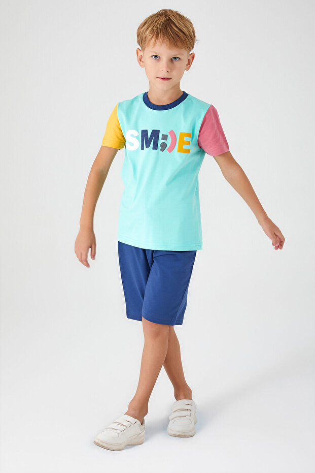 Rolypoly Cool Blue Boy Bermuda Set - 2