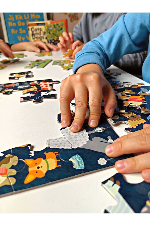 Kediler Ve Köpekler Puzzle | 2 Puzzle Bir Arada 48 Parça | Cats And Dogs Puzzle 2 In 1 - 7
