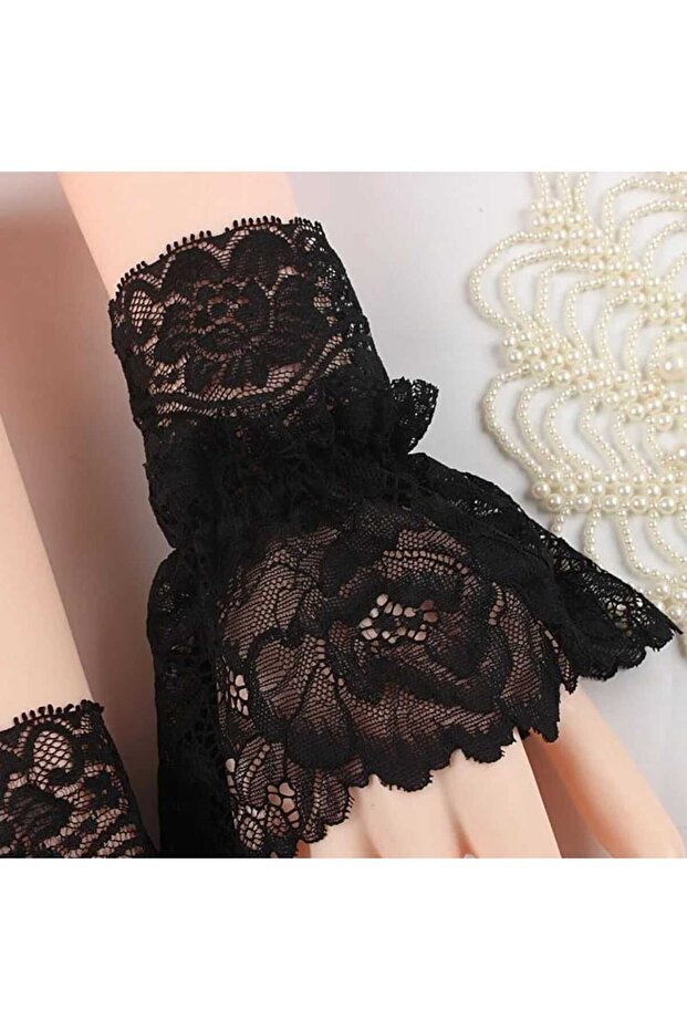 Dantel detaylı eldiven - 2