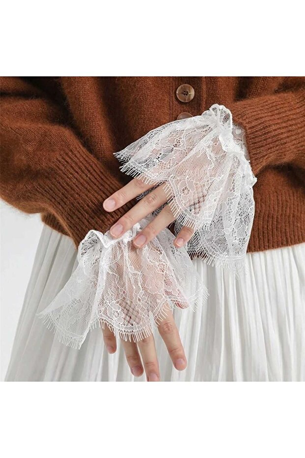 Dantel detaylı eldiven - 2