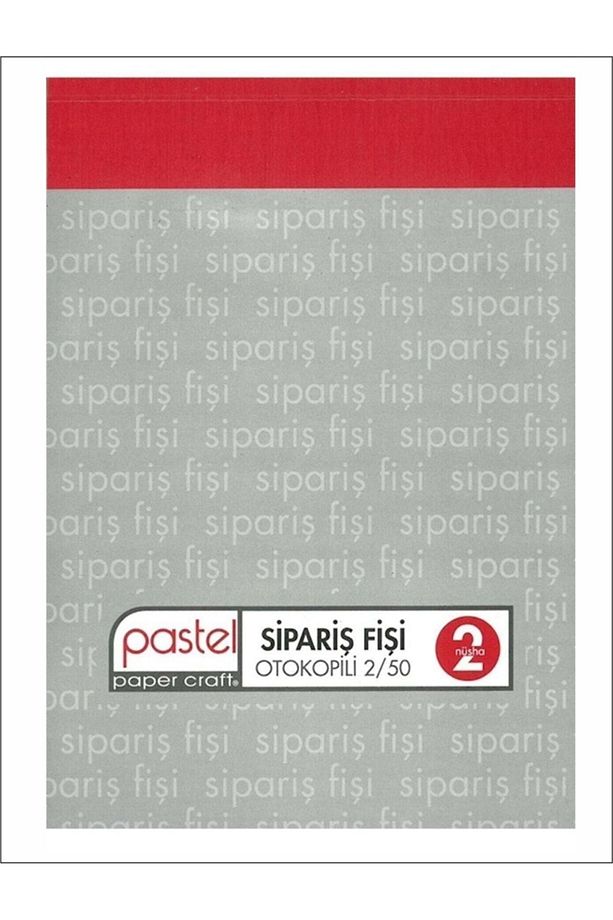 Sipariş Fişi (14x20 Cm Ölçülerinde A5 ) Otokopili 2/50 2 Nüsha (1 ASIL 1 SURET) 12 Adet - 1