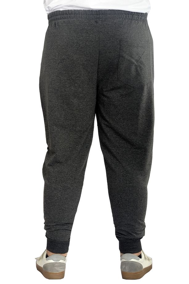 Mode Xl Büyük Beden Eşofman Altı Darpaça Zippered 22501 Antramelanj - 3