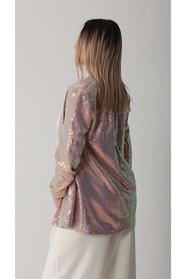Oversize Payetli Ceket - 2