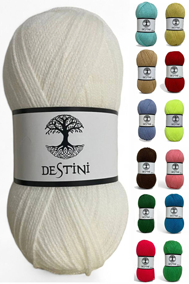 Baby Wool Hand Knitting Yarn Cardigan, Sweater, Scarf, Hat 100 g 300 m Needles 3-3.5 Hook 2.5 Multicolor