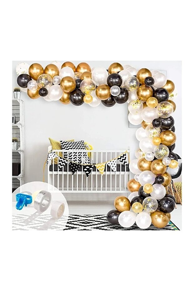 100-Piece Birthday Party Decoration Set Balloons with Chain
