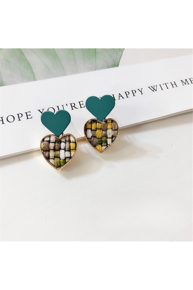 So-much Women's Design Soft Colors Heart Earrings