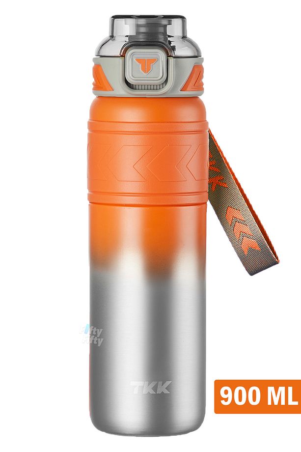 TKK 900 ML Çelik Termos Çift Kullanım Pipetli/Rahat İçim -12/24 Sıcak-Soğuk- Yalıtım -TKK2025900ML - 1