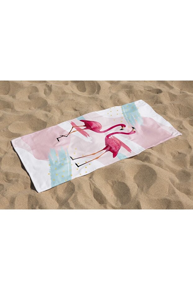 منشفة الشاطئ منقوشة، منشفة الحمام - 3