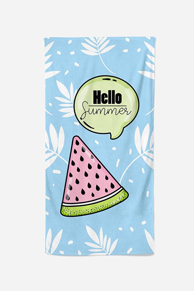 منقوشة منشفة الشاطئ، منشفة حمام - 2