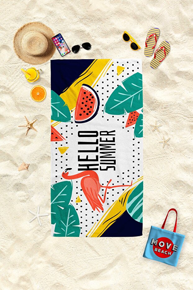 Patterned Towel - For Beach - 1