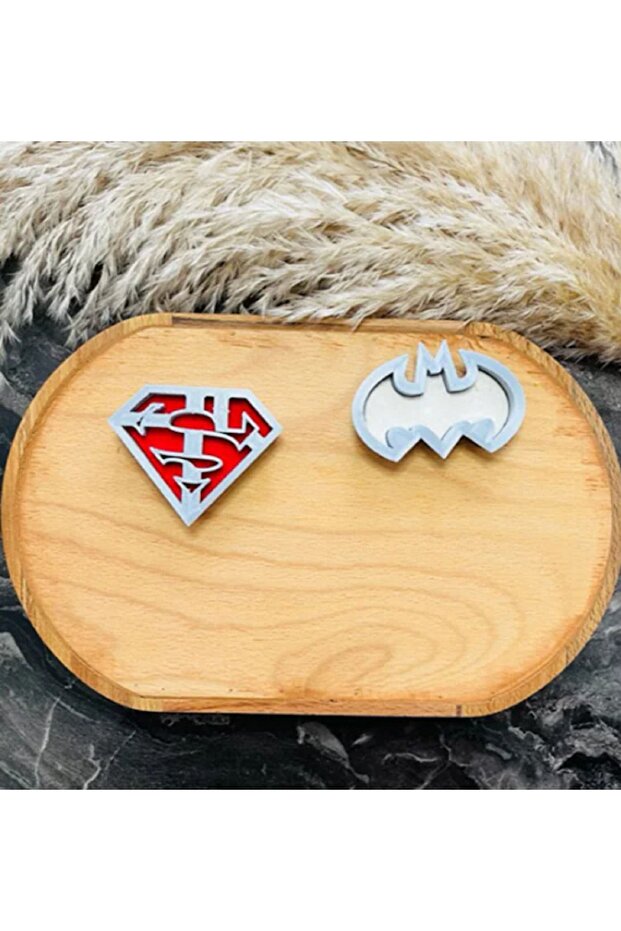Bat and Superman Cookie Mold Set - 2
