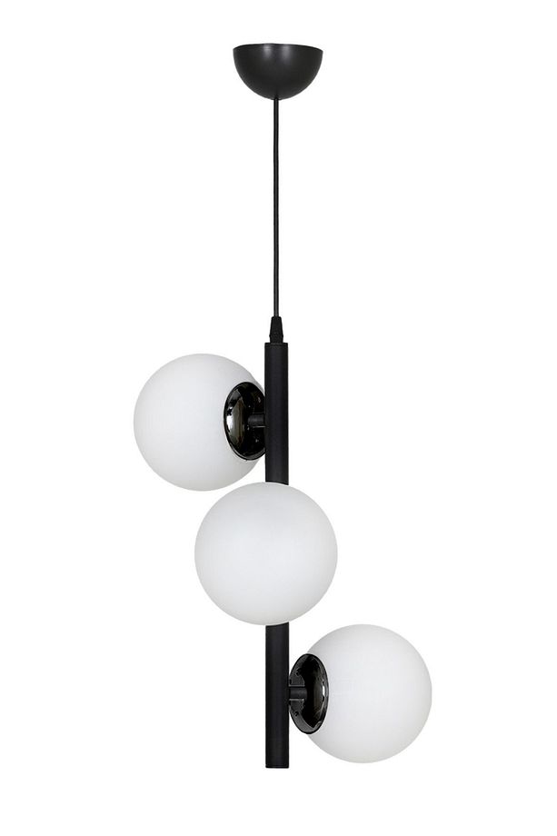 Salkım 3'lü Siyah Modern Avize - 3
