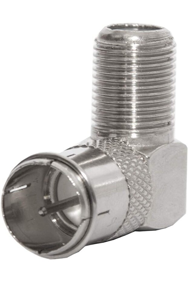 Hızlı F Konnektör L Fiş 90 Derece Anten Başlığı Quick Fiş Için F Connektör Rg6 Rg5 ( 2 Adet ) - 4