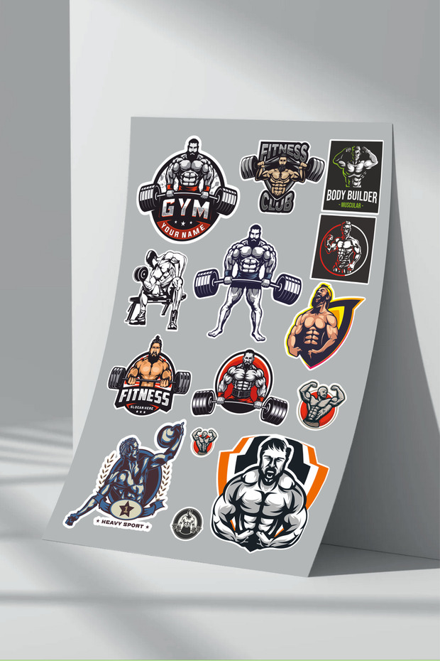 Fitness Gym Sticker Set (5)