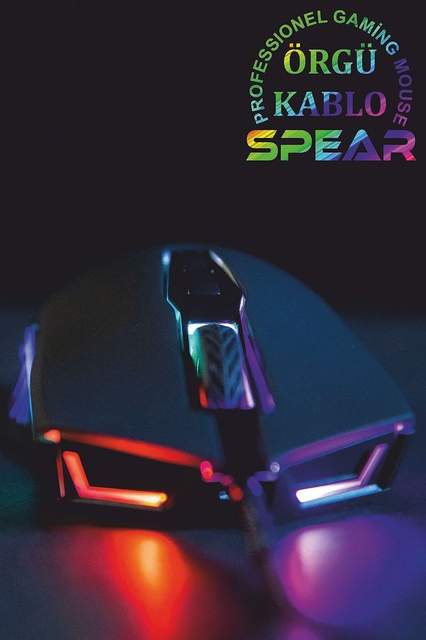 Spear Drag Clik + Macro + 7200 Dpı Rgb Ledli Professional Gaming Oyuncu Mouse - 4