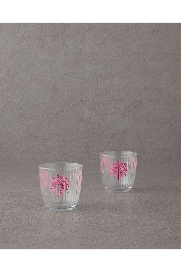 Carnival Tree Cam 2'li Bardak 290 ml Pembe - 1