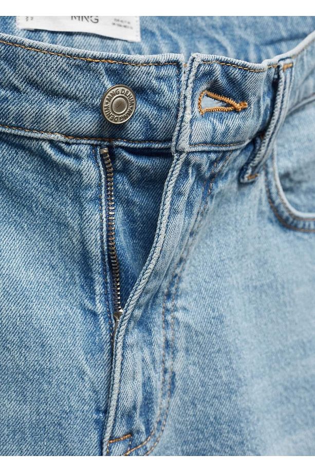 Regular fit denim bermuda şort - 6