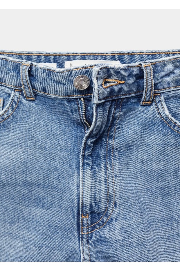 Mom-fit denim şort - 7