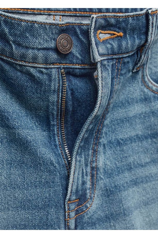 Regular fit denim bermuda şort - 6