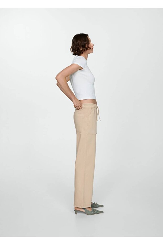 Beli Elastik Düz Jean - 5