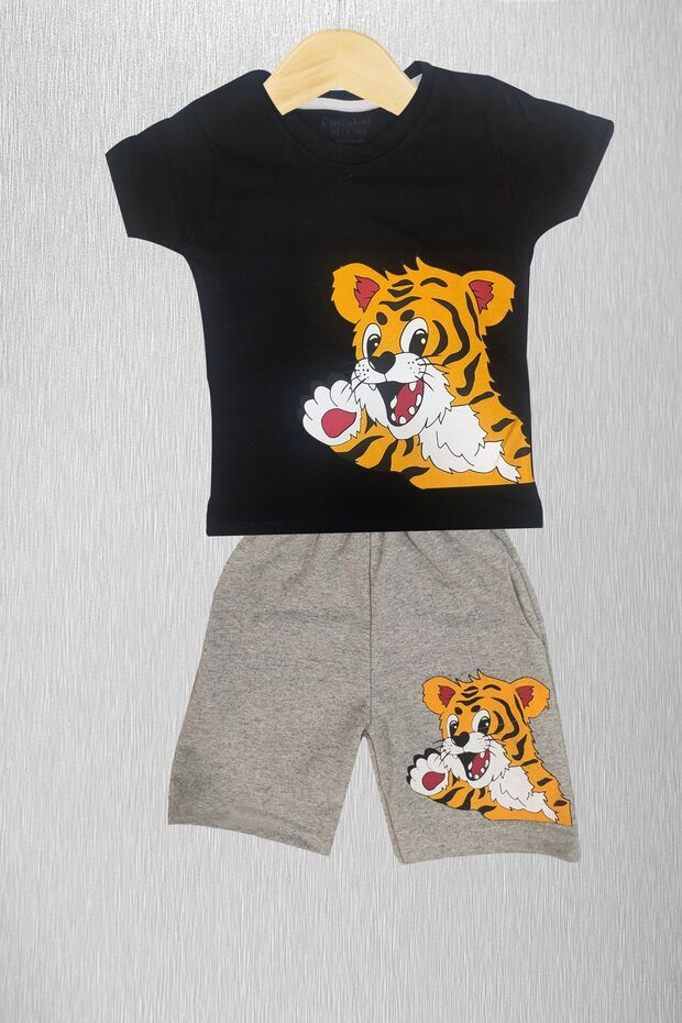 Side Teddy Bear Shorts Bottom Set for Ages 4 to 13