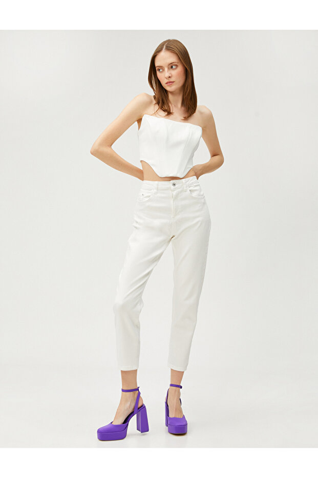 High Waist Jeans Slim Leg - Carmen Jeans