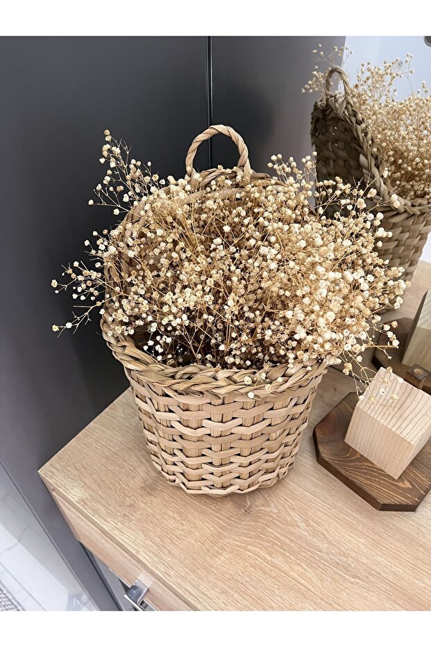 Doğal Bambu El Örmesi Sepet-askılık - 2