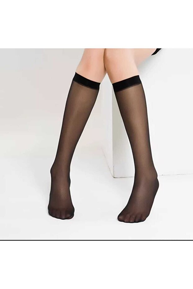 3 LÜ SİYAH İNCE ÇORAP - 2