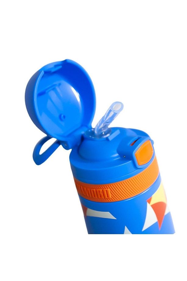 Shamobo Mavi 350 Ml Paslanmaz Çelik Pipetli Çocuk Matara Vagonlife - 6
