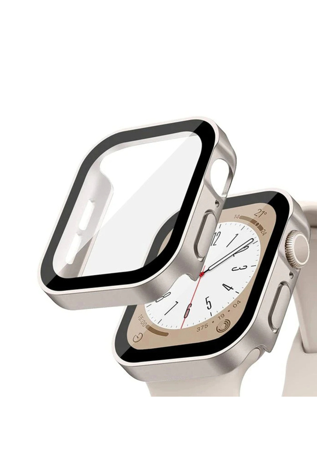 حافظة حماية للشاشة مقاومة للماء مقاس 44 ملم من Apple Watch - Starlight - متوافقة مع SE / Series 4-5–6